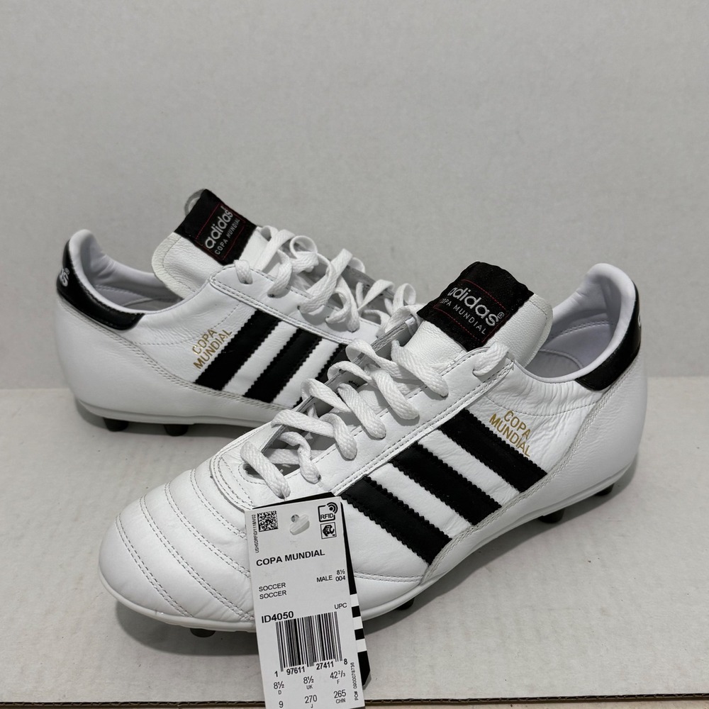 Adidas Copa Mundial Soccer Cleats White Black ID4050 Mens 9 Made in Germany